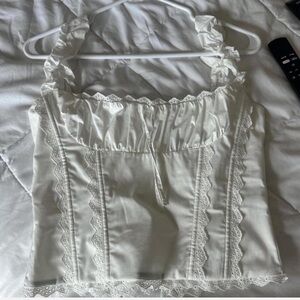 White Fox Coconut Oasis Bustier Top